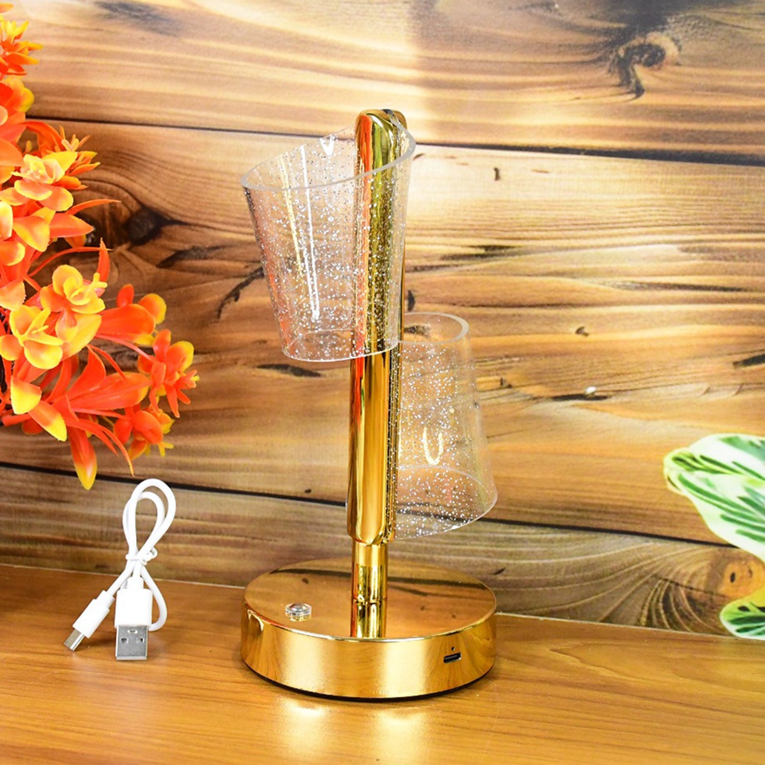 Modern Luxury Crystal LED Double Shade Table Lamp (1 Pc) Modern Luxury Crystal LED Double Shade Table Lamp (1 Pc)